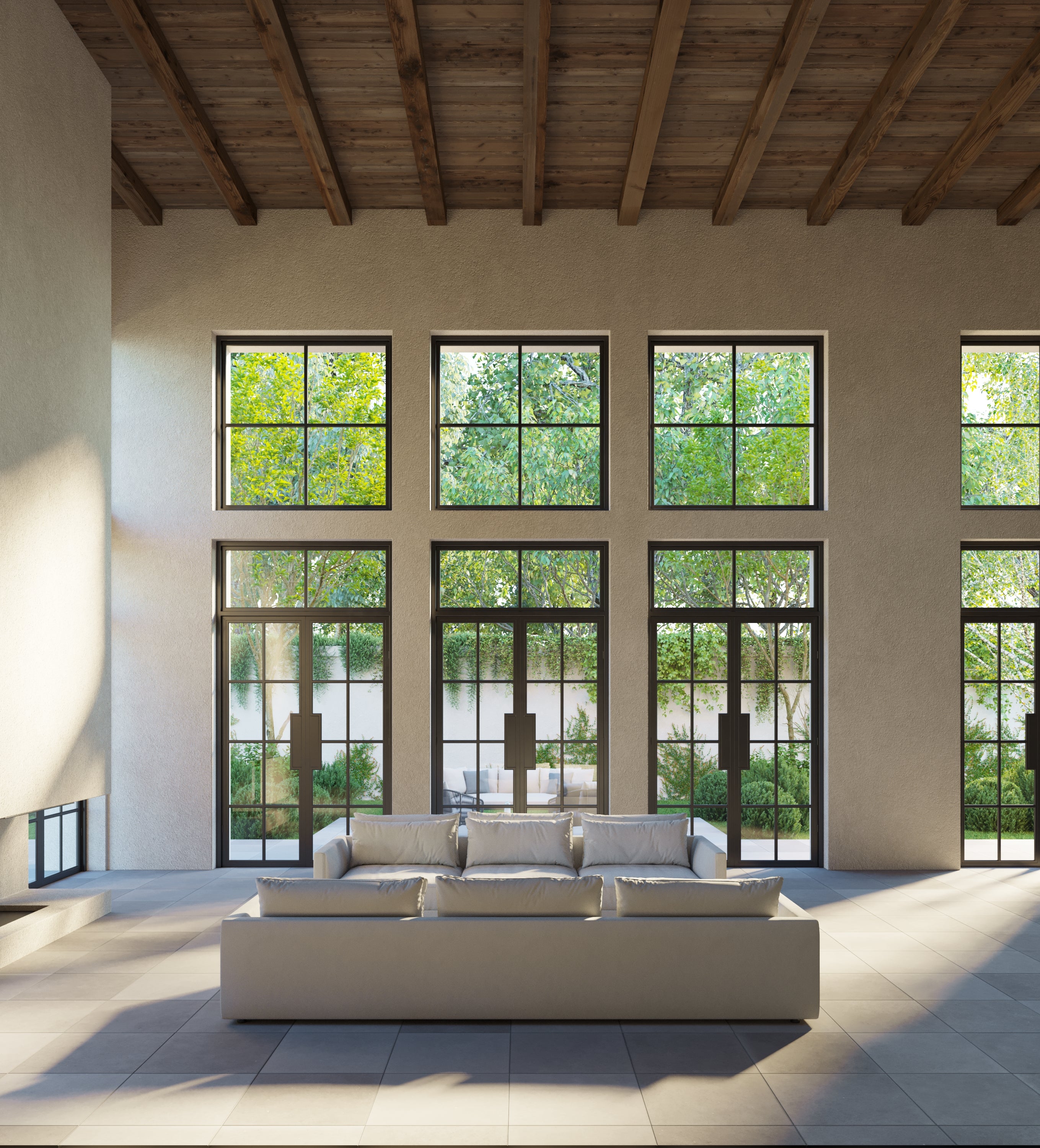 Black Frame All Glass Metal Windows & Doors Inspiration