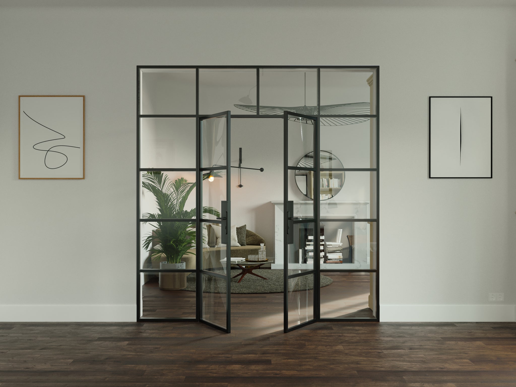 Interior Glass Partitions in Steel \u0026 Aluminum, image size:2048x1536