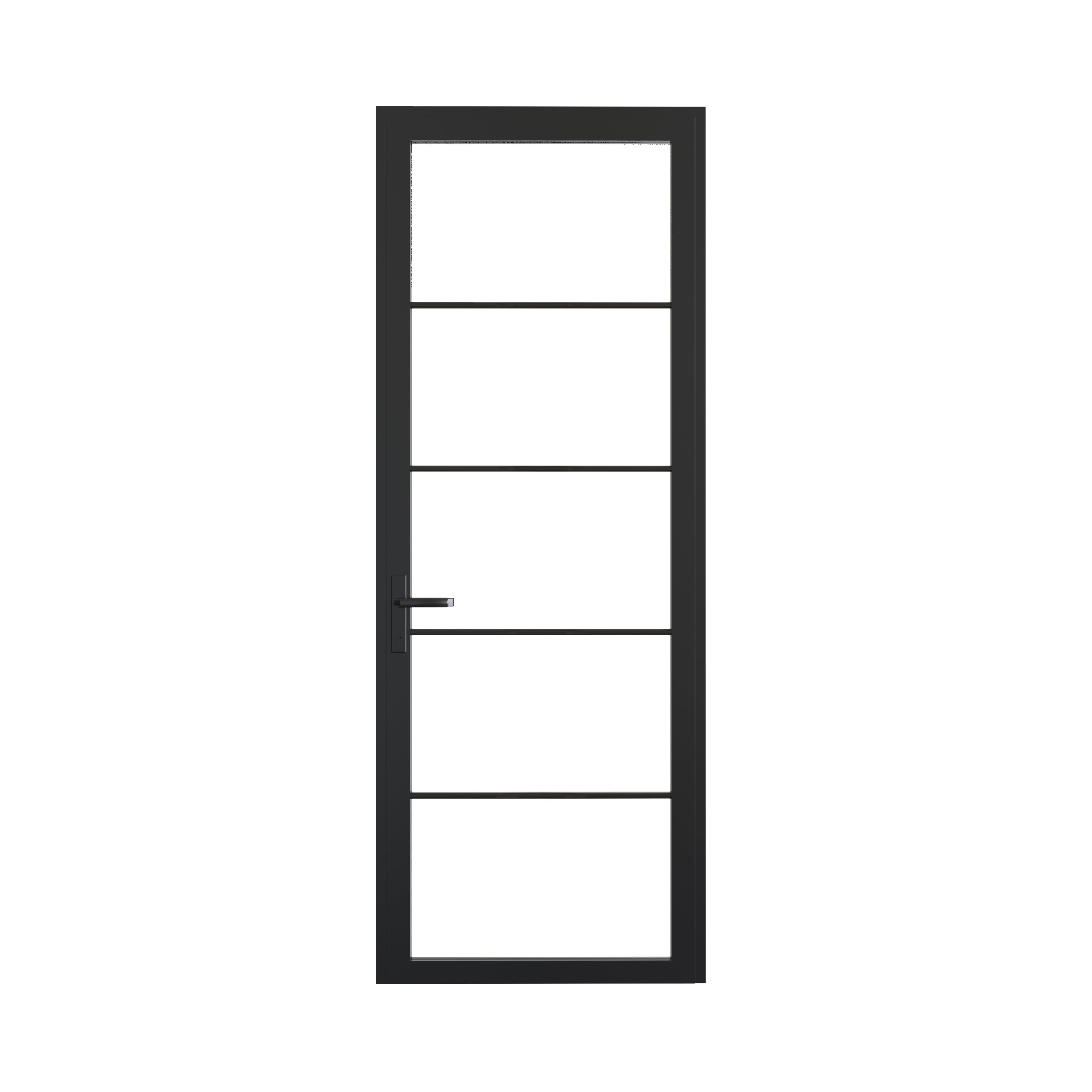 All-Glass Aluminum Metal Door - Triple Glazed - Thermally Broken