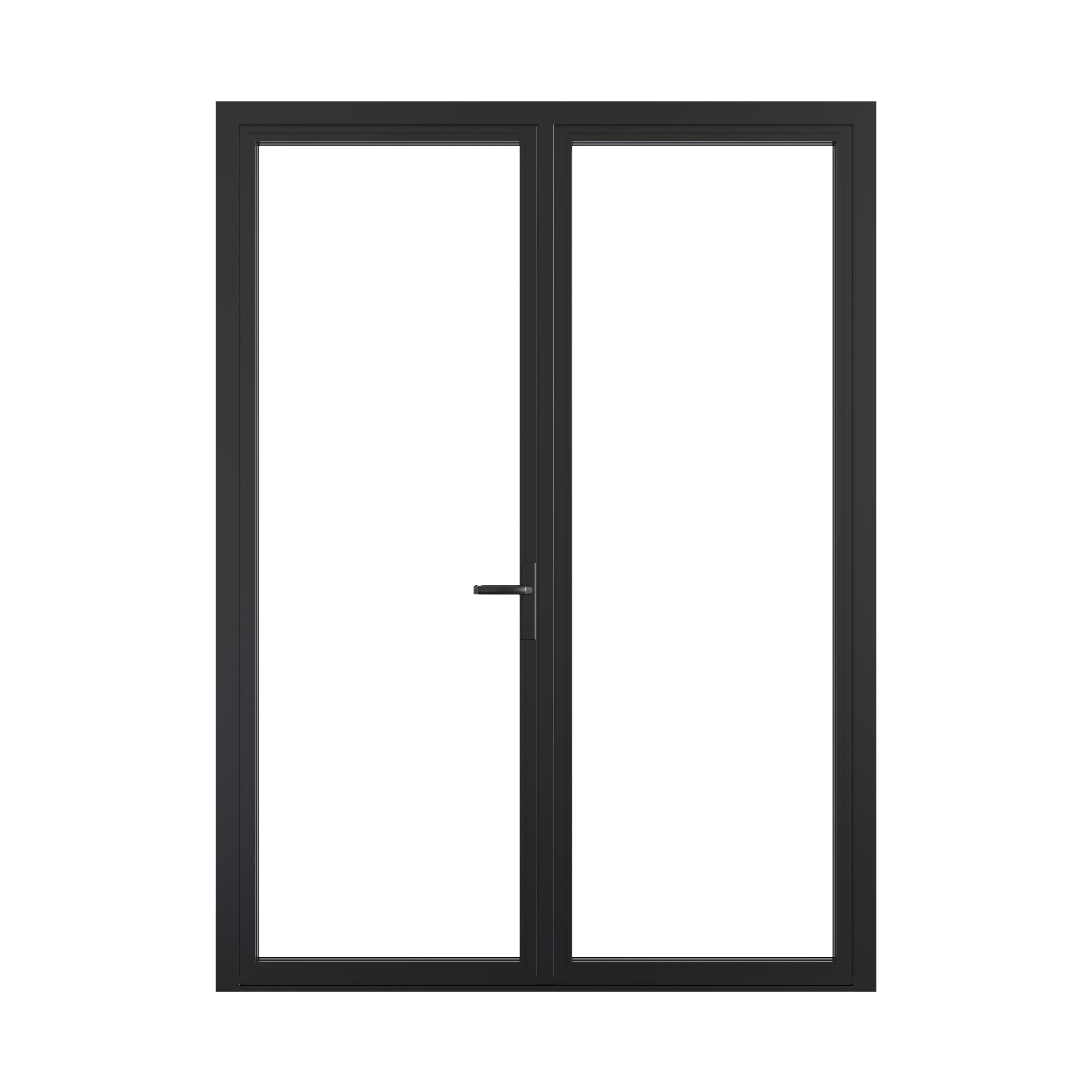 All-Glass Aluminum Metal French Doors