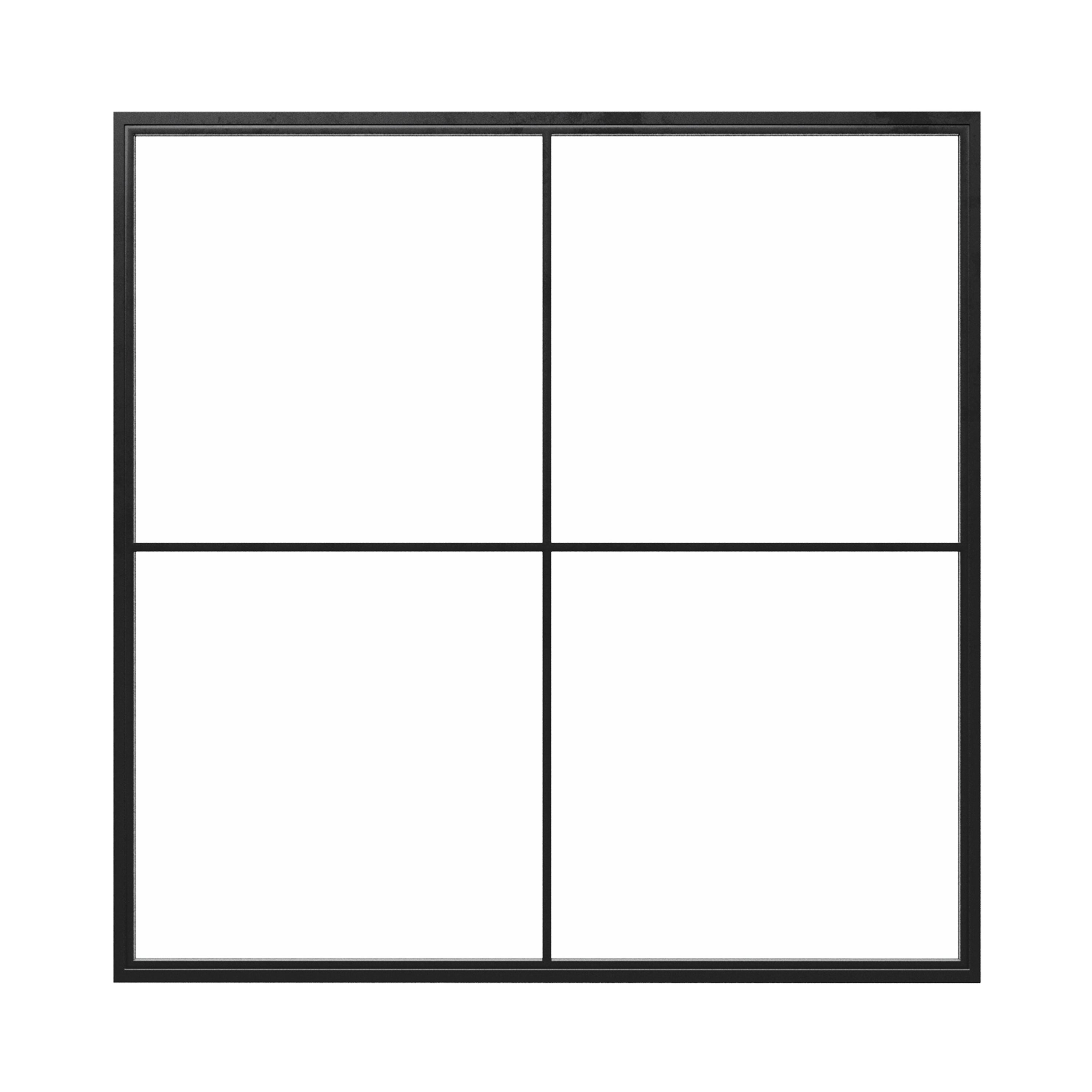 Square Steel Metal Picture Window