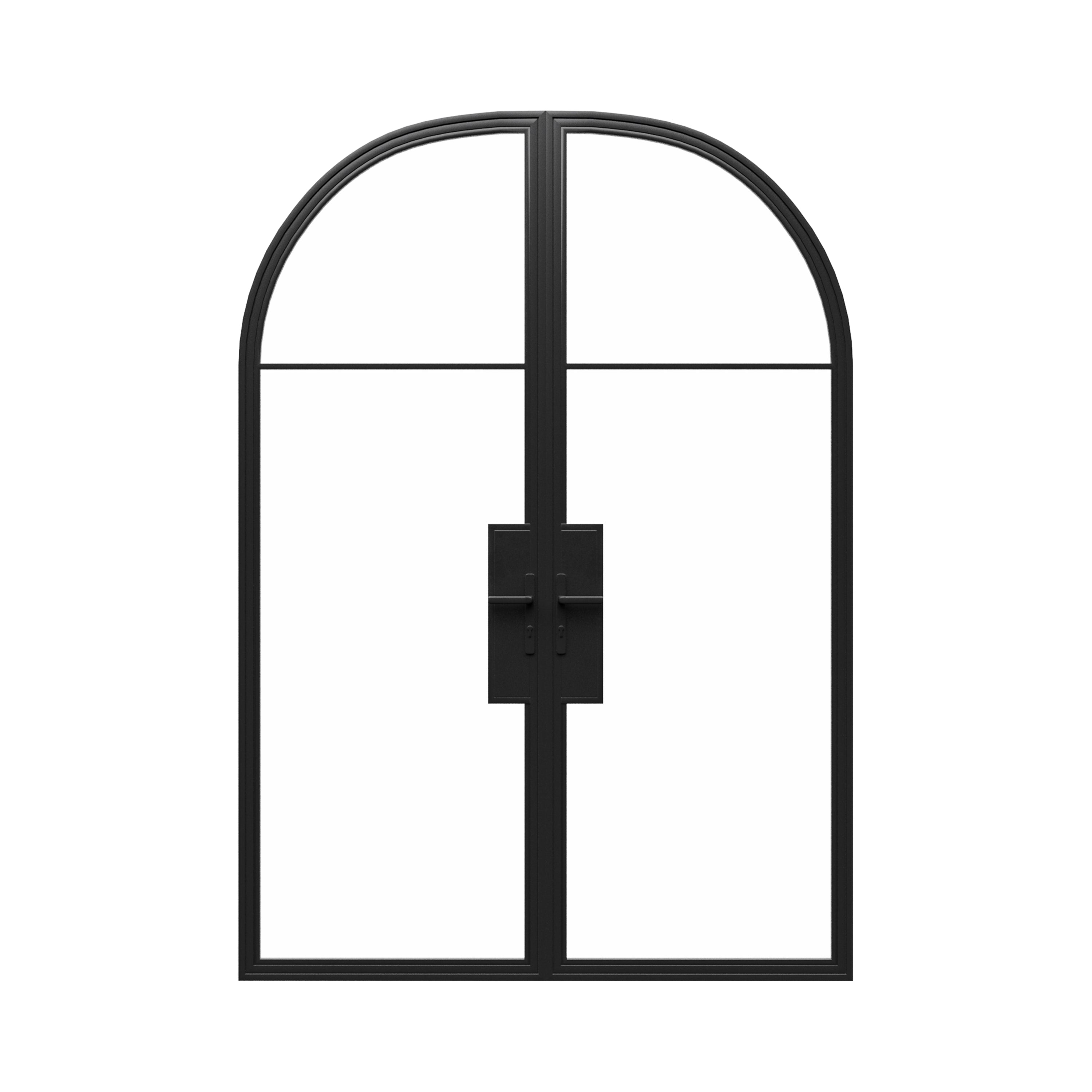 Full Arch Hollow Steel French Glass Doors - Interior or Exterior
