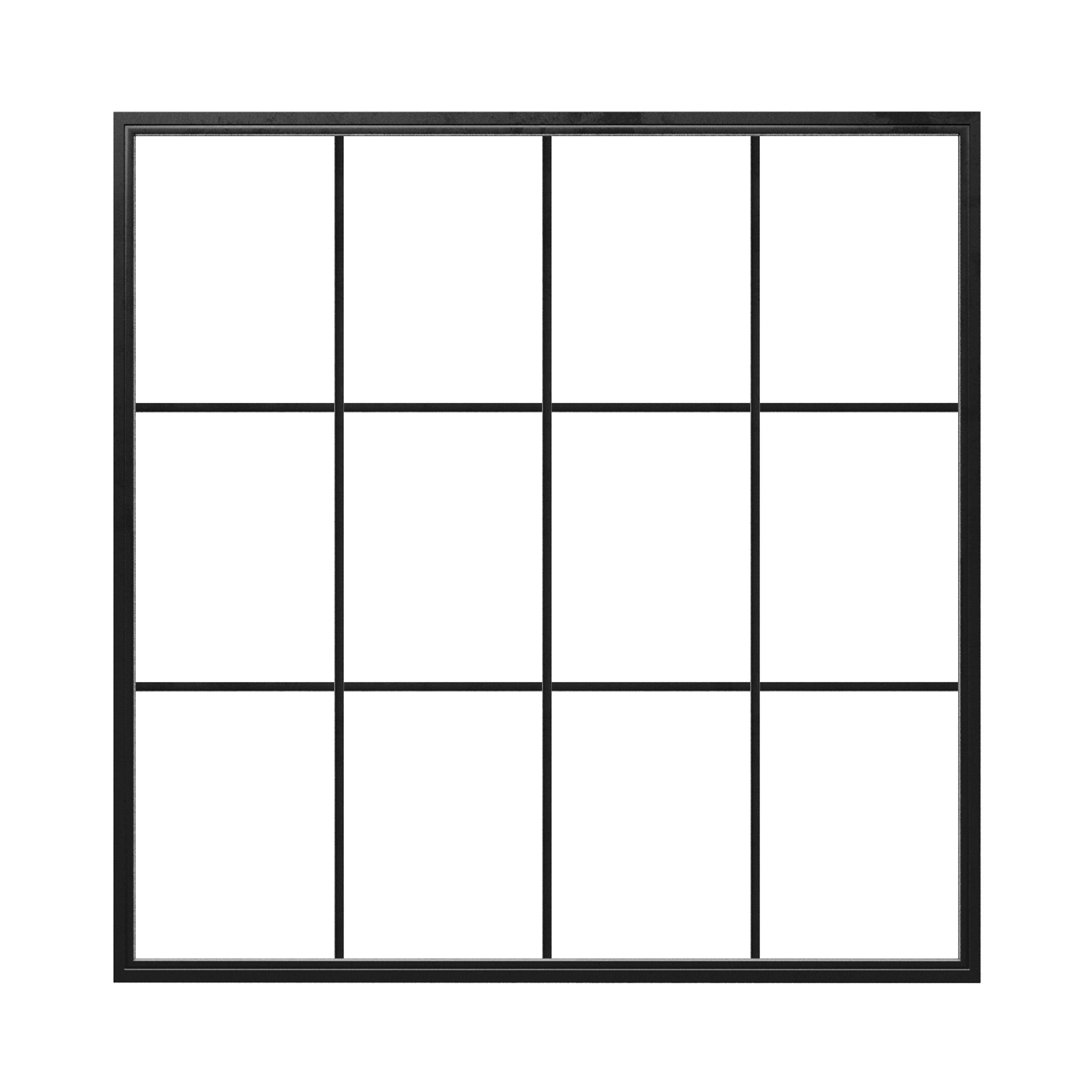 Square Steel Metal Picture Window