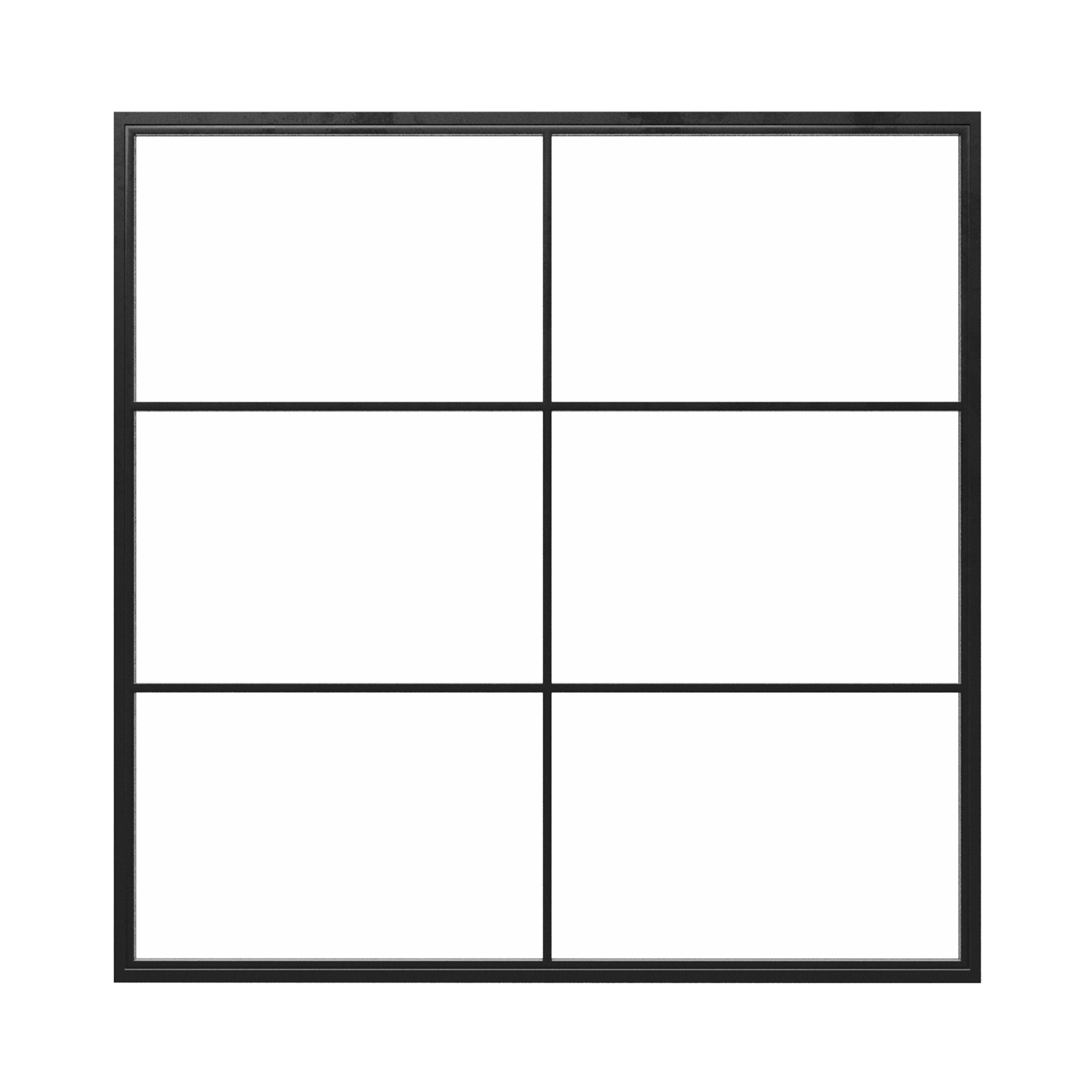 Square Steel Metal Picture Window