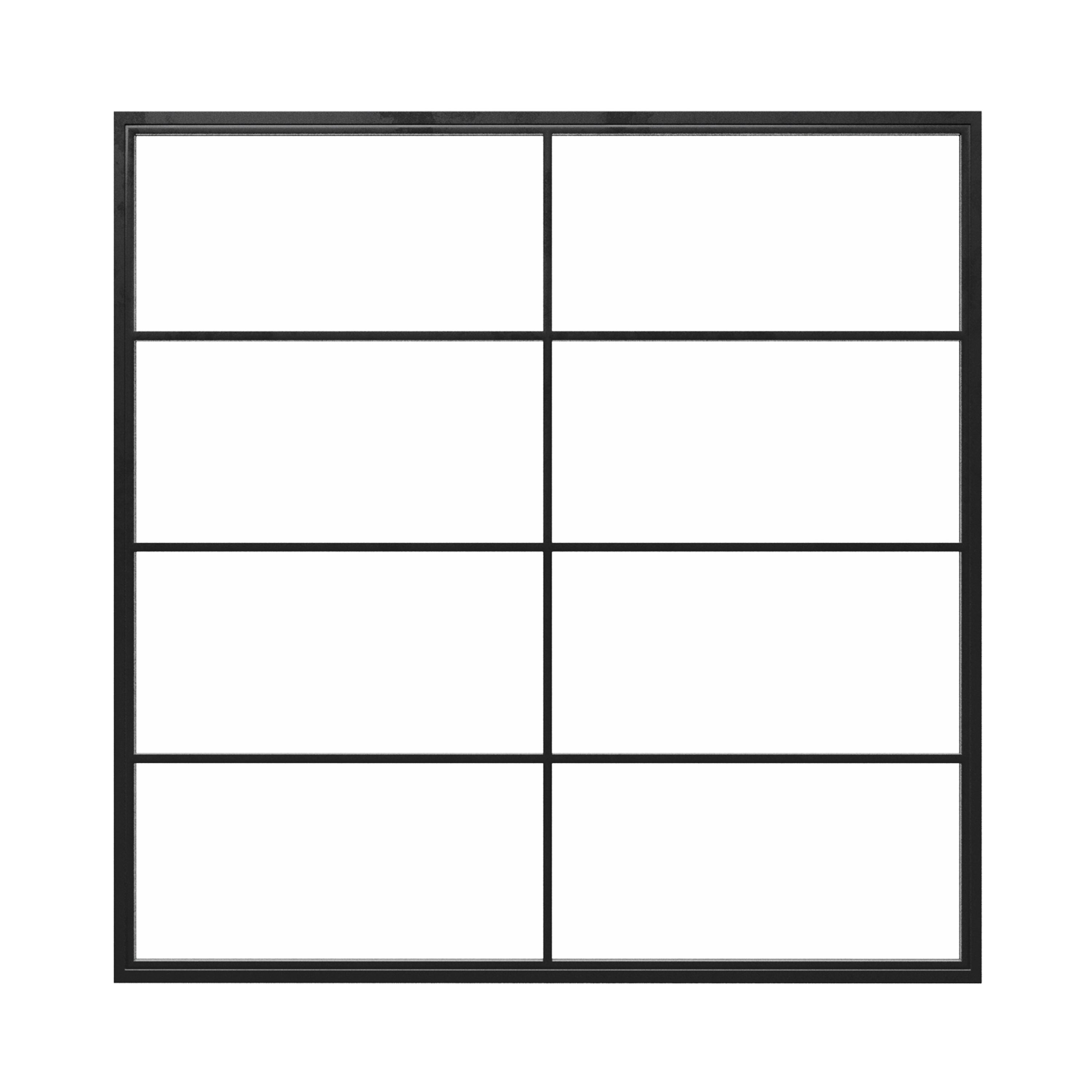 Square Steel Metal Picture Window