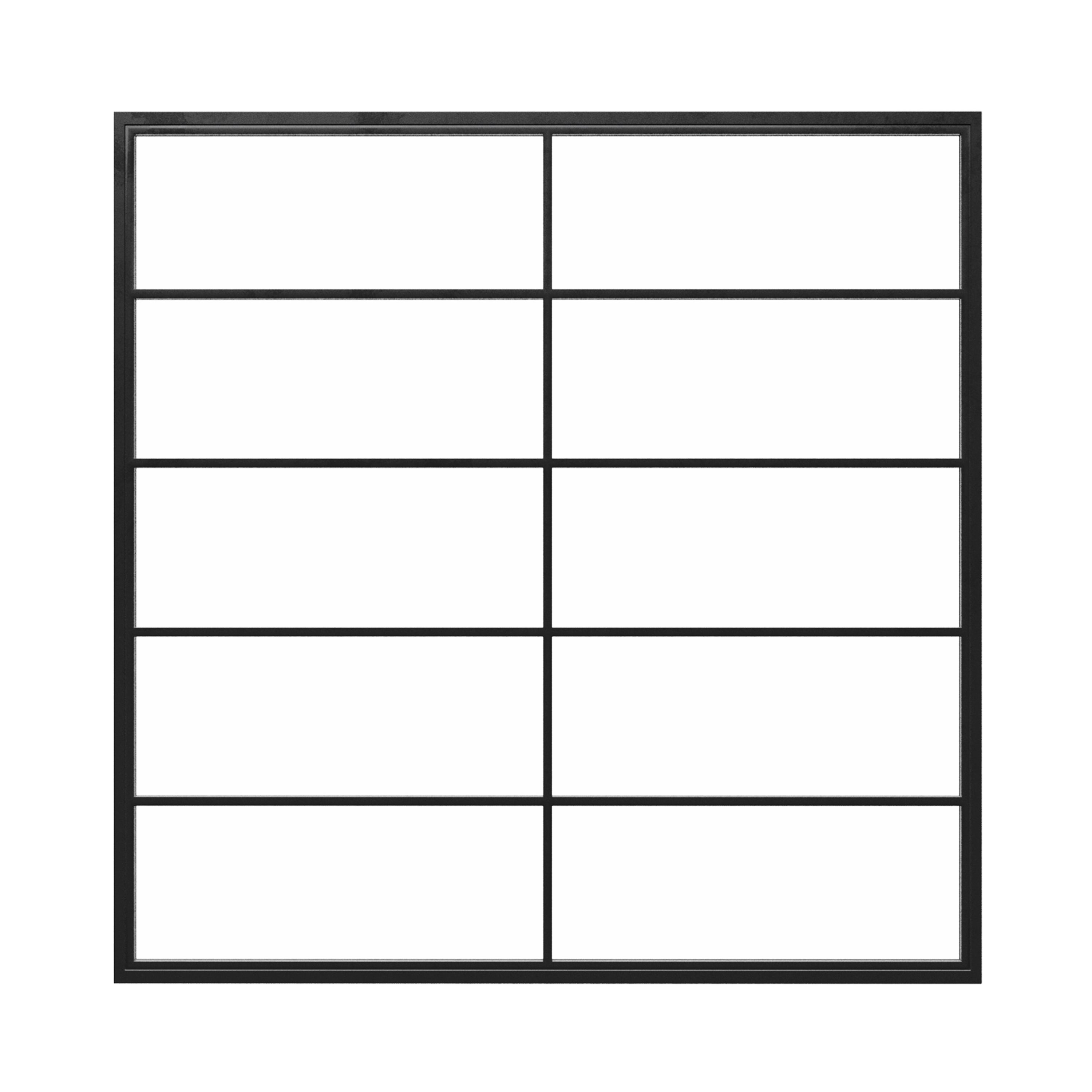 Square Steel Metal Picture Window