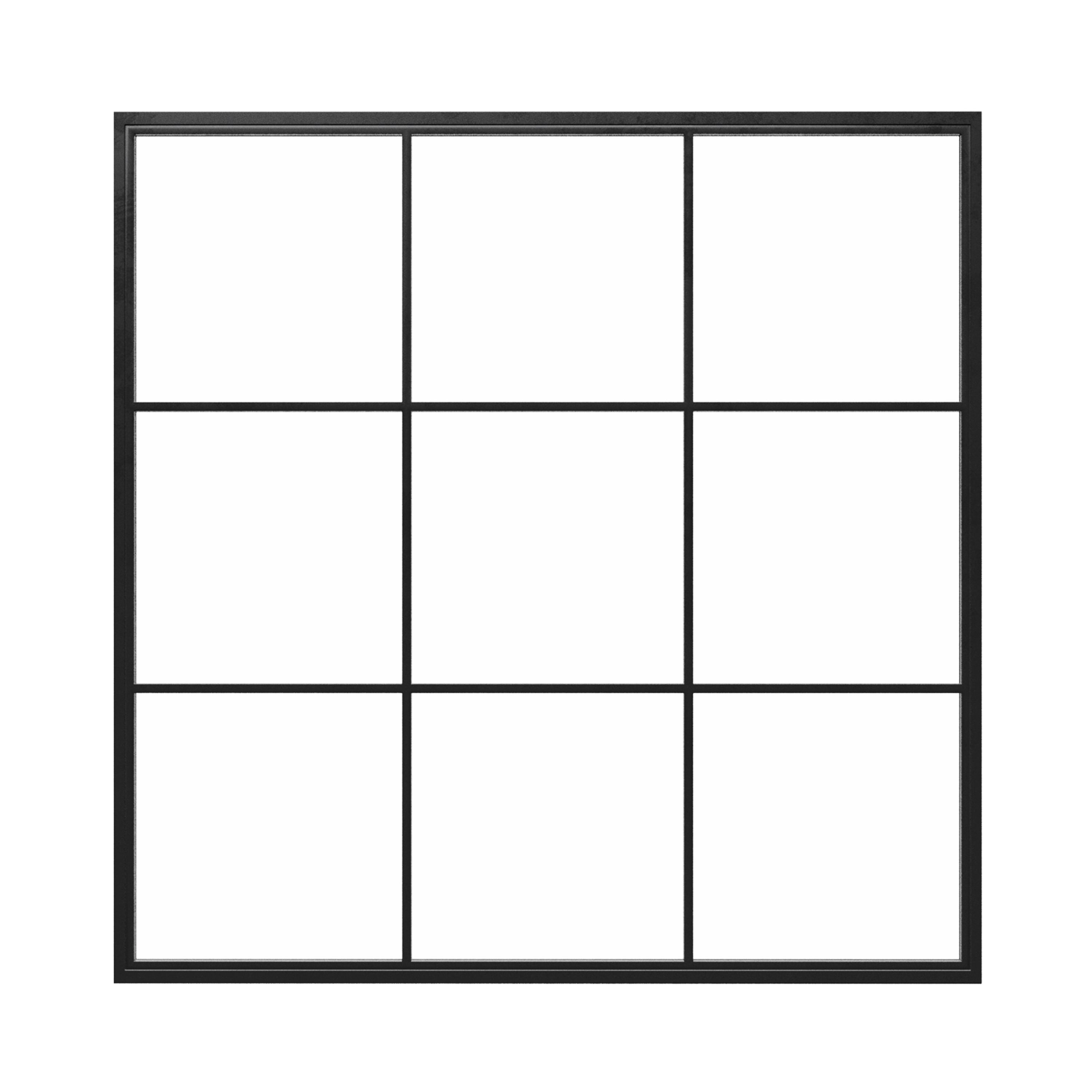 Square Steel Metal Picture Window
