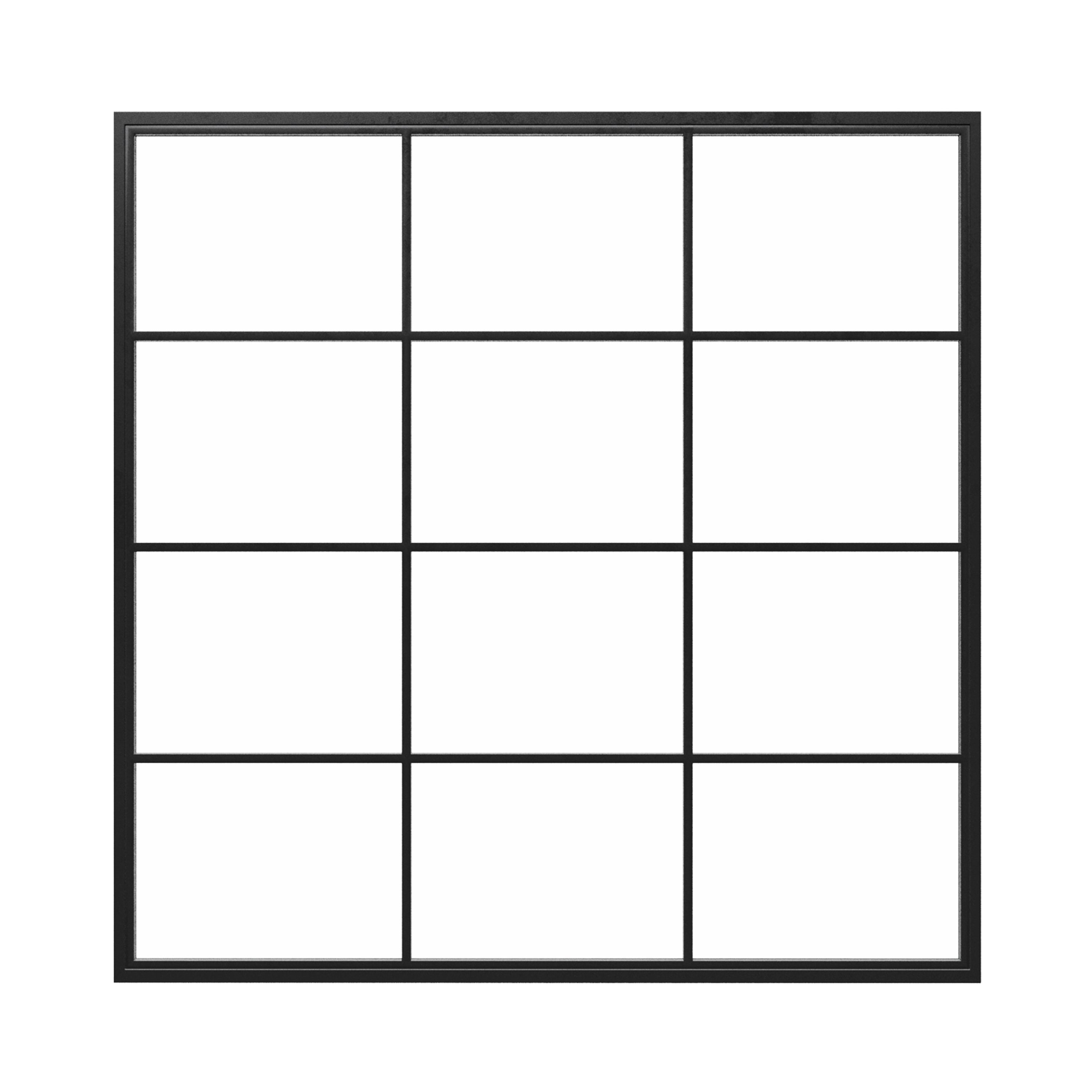 Square Steel Metal Picture Window