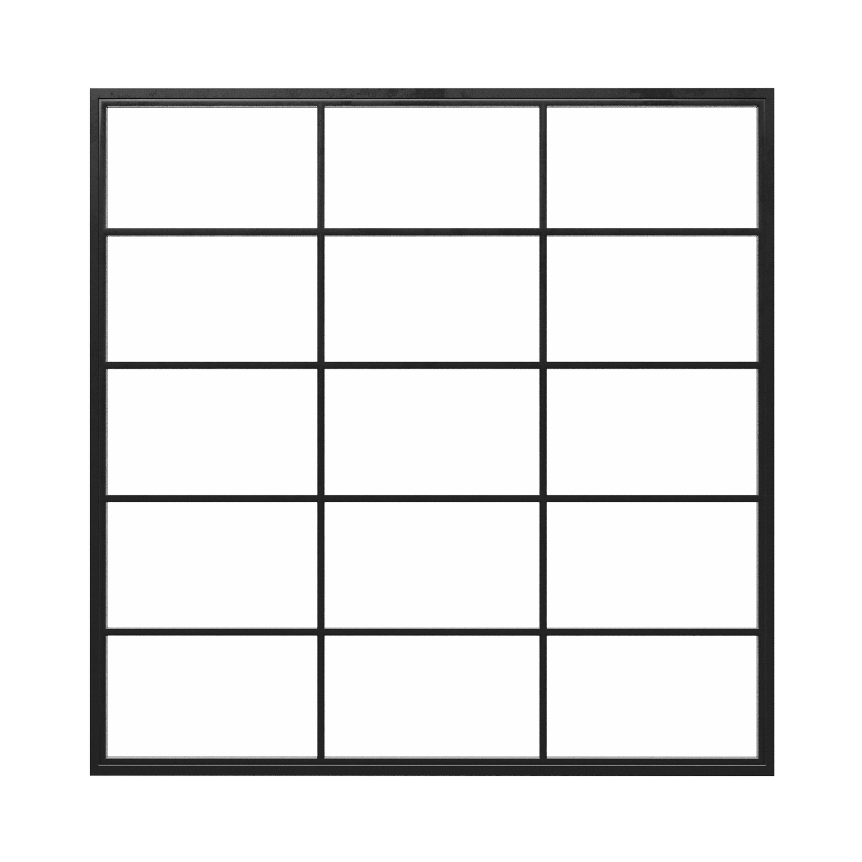 Square Steel Metal Picture Window