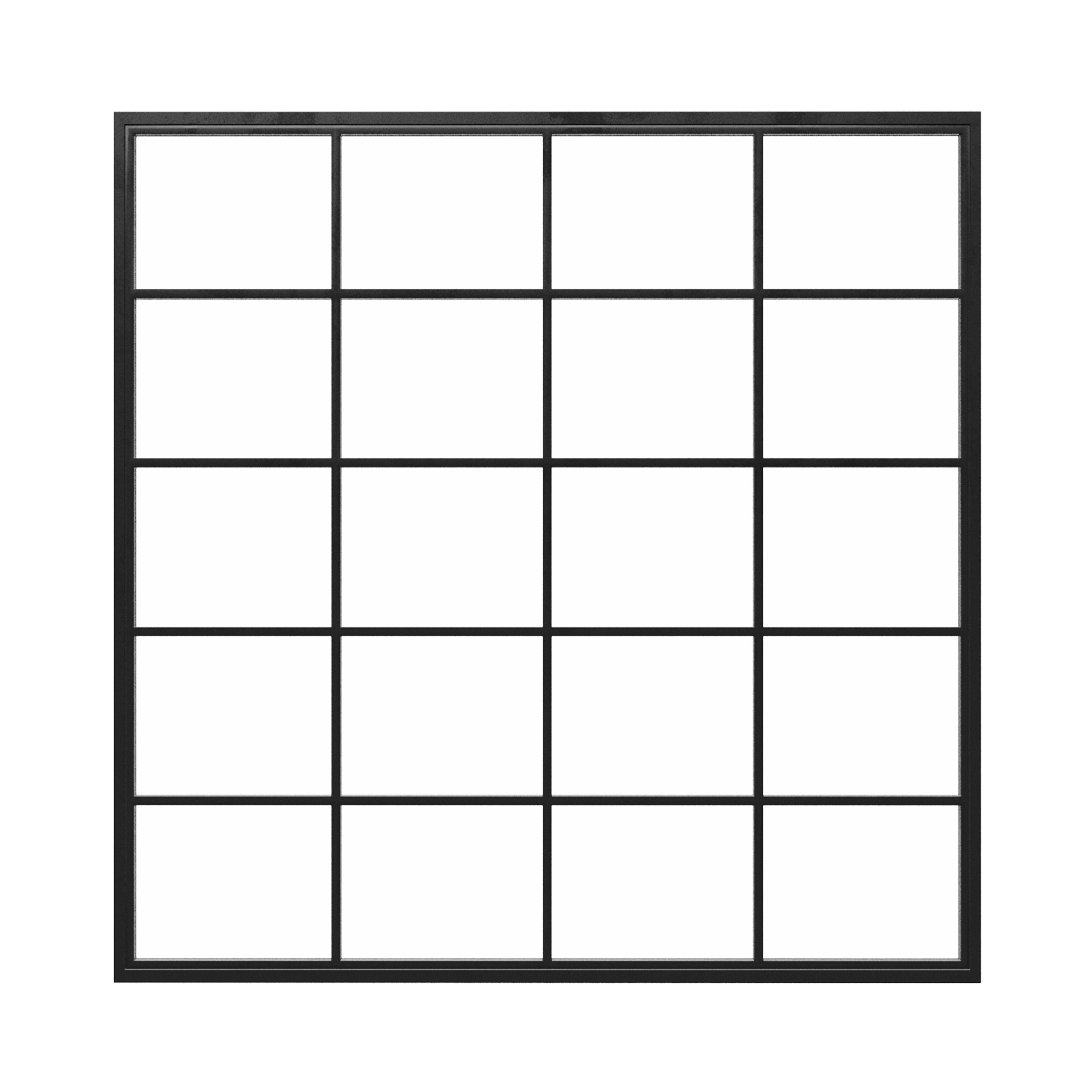 Square Steel Metal Picture Window
