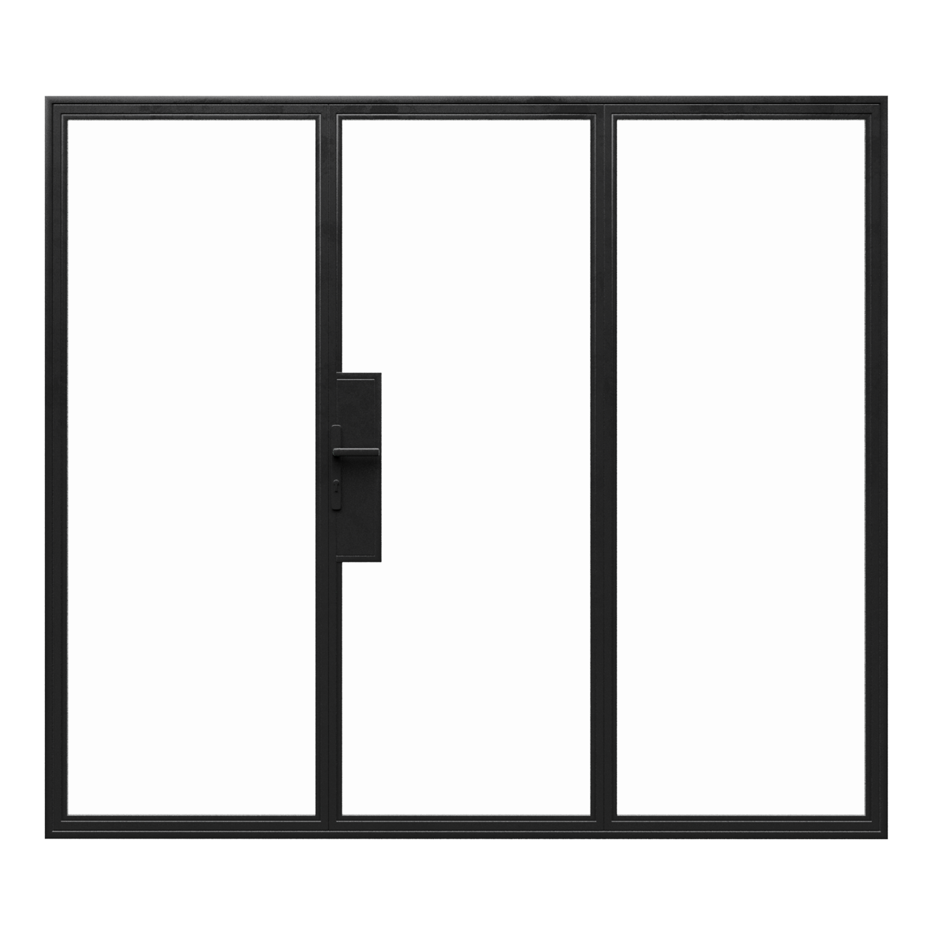 Steel Glass Door w/ Sidelites