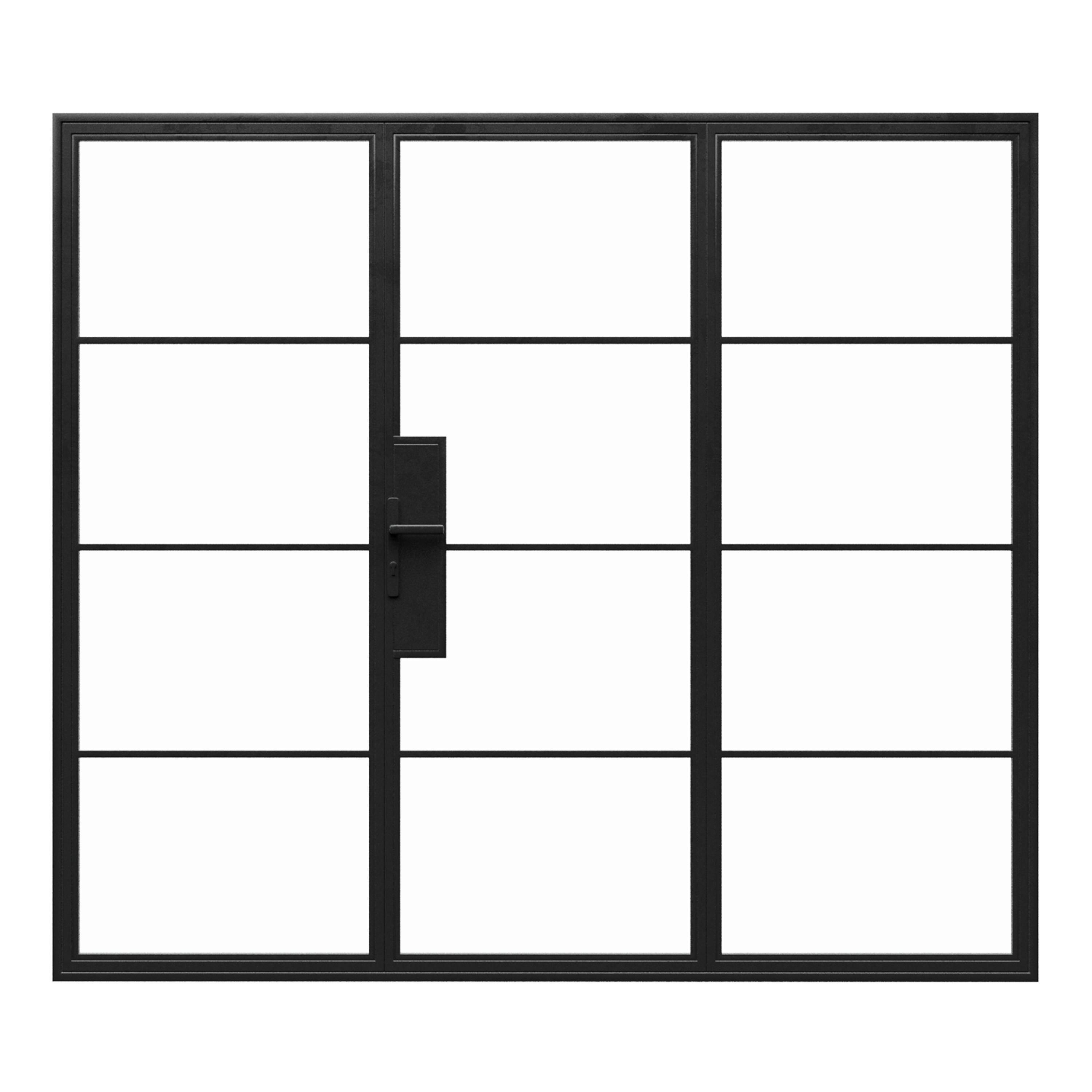Steel Glass Door w/ Sidelites