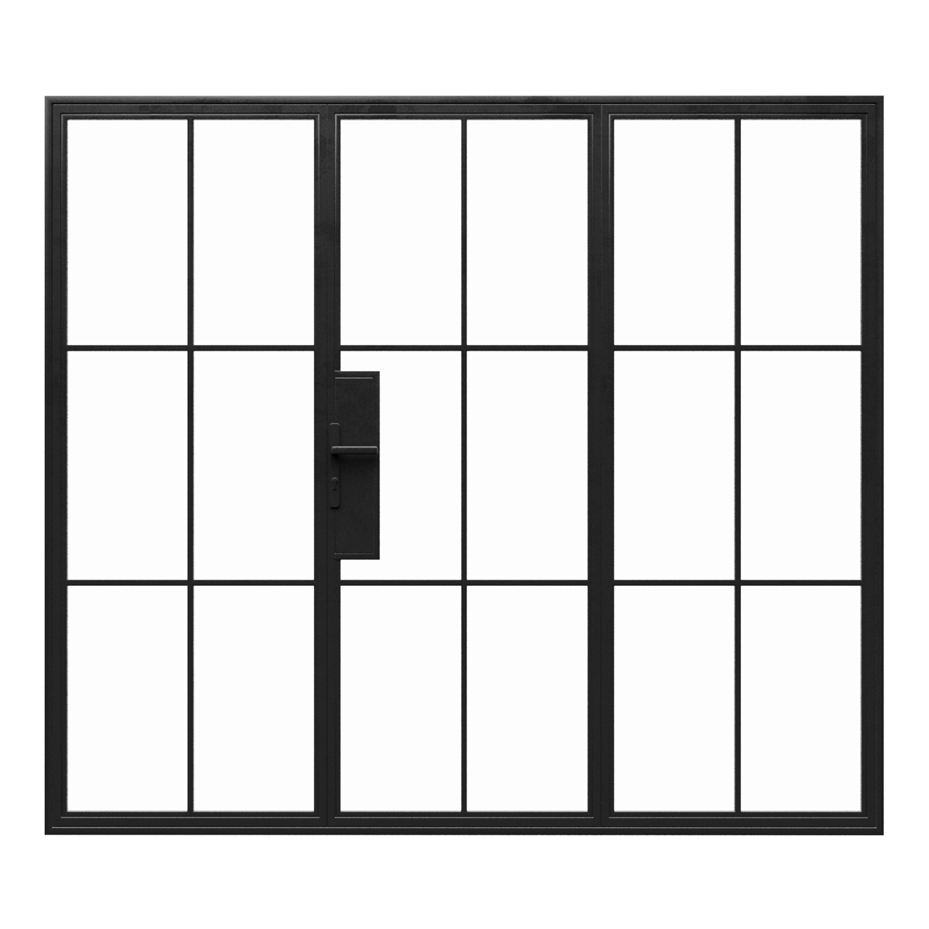 Steel Glass Door w/ Sidelites