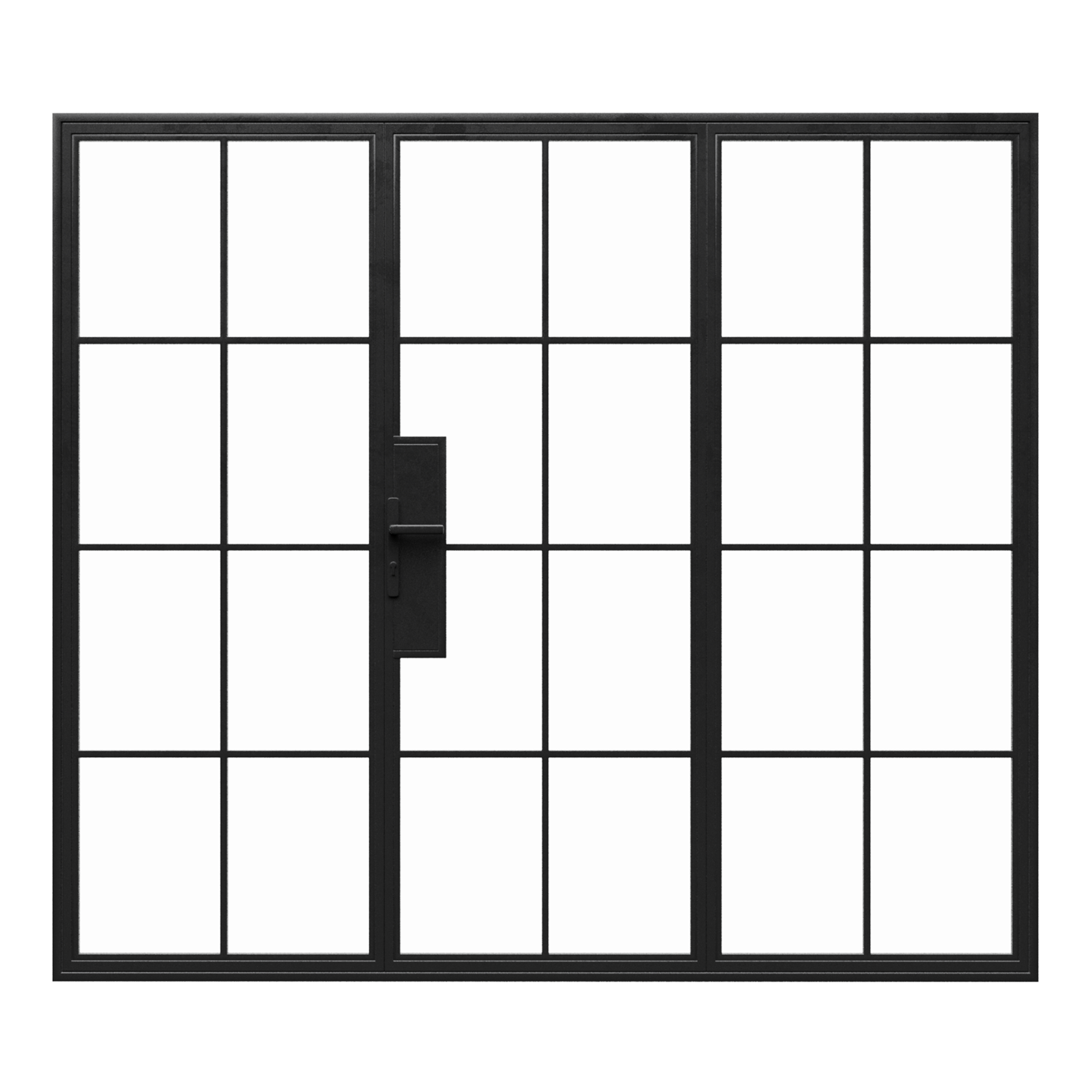Steel Glass Door w/ Sidelites