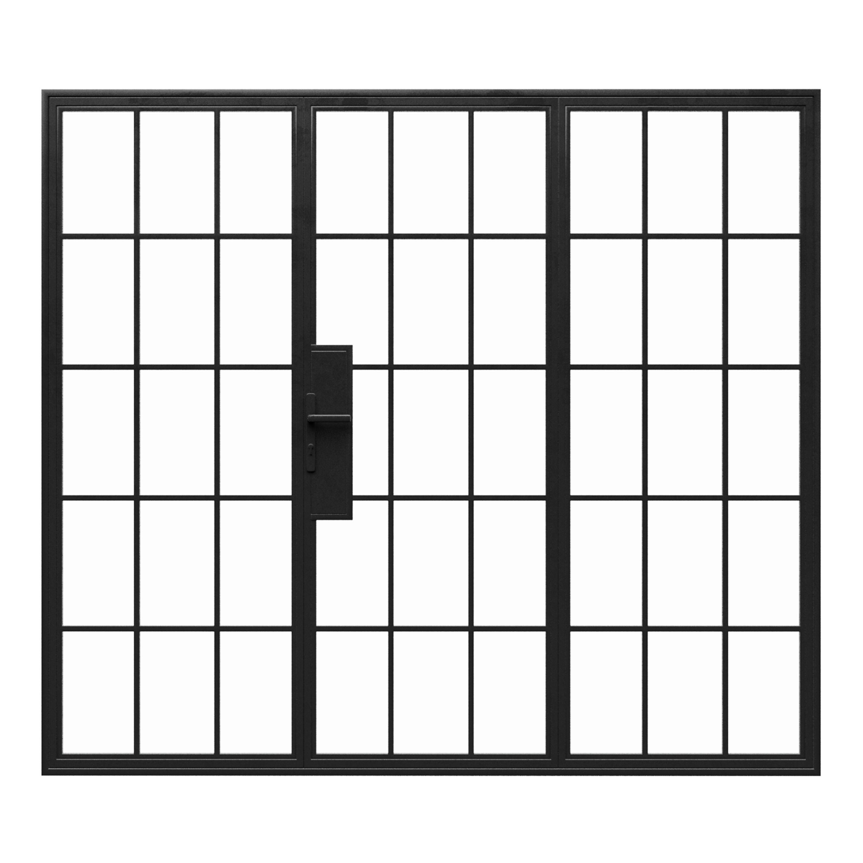 Steel Glass Door w/ Sidelites