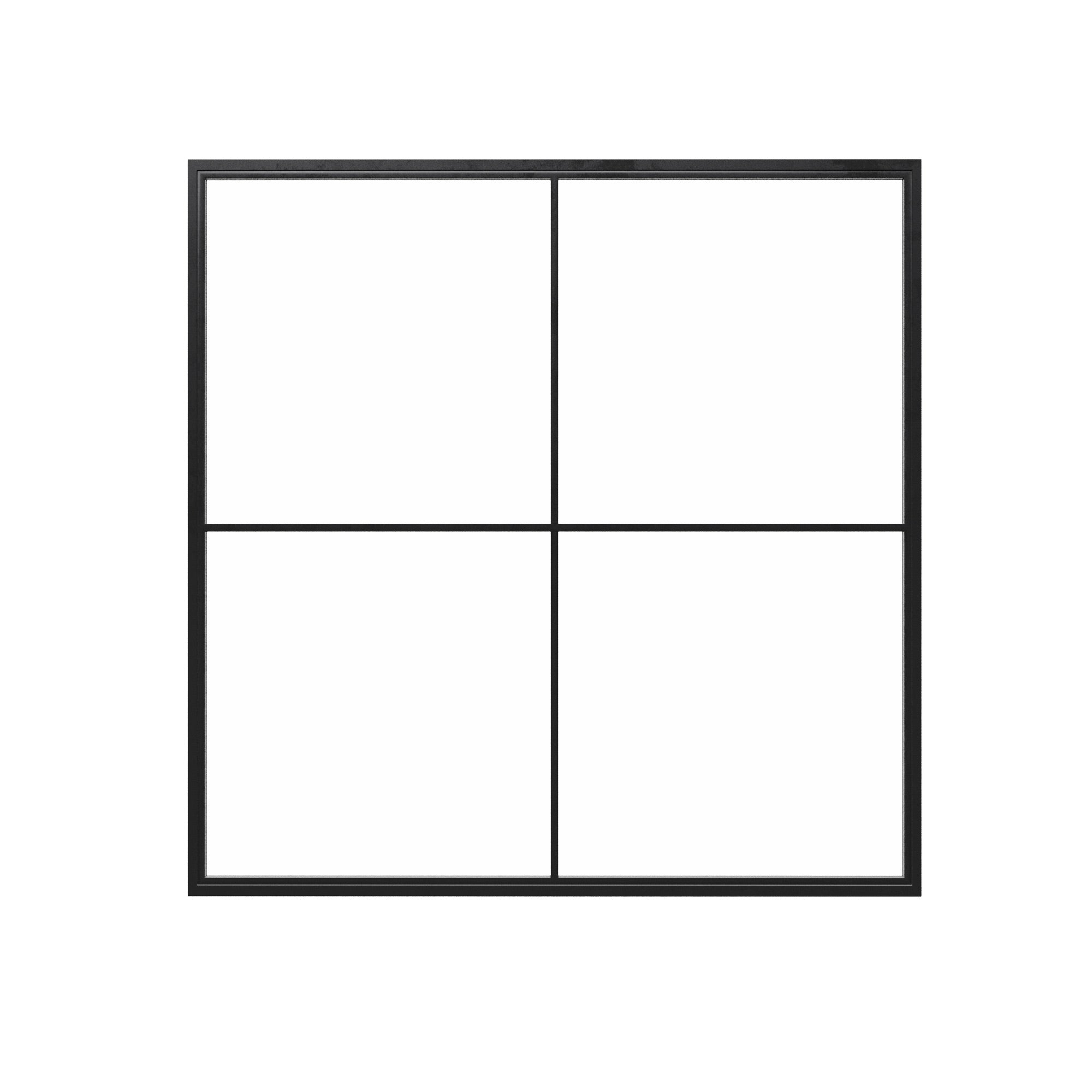 Square Steel Metal Picture Window
