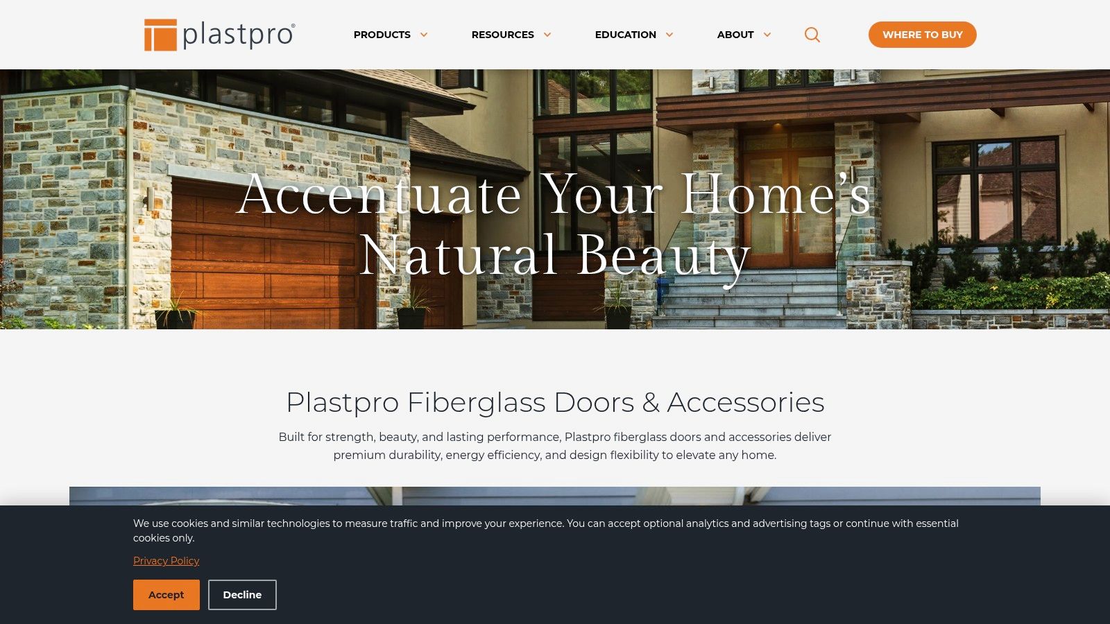 Plastpro Impact Series Fiberglass Doors
