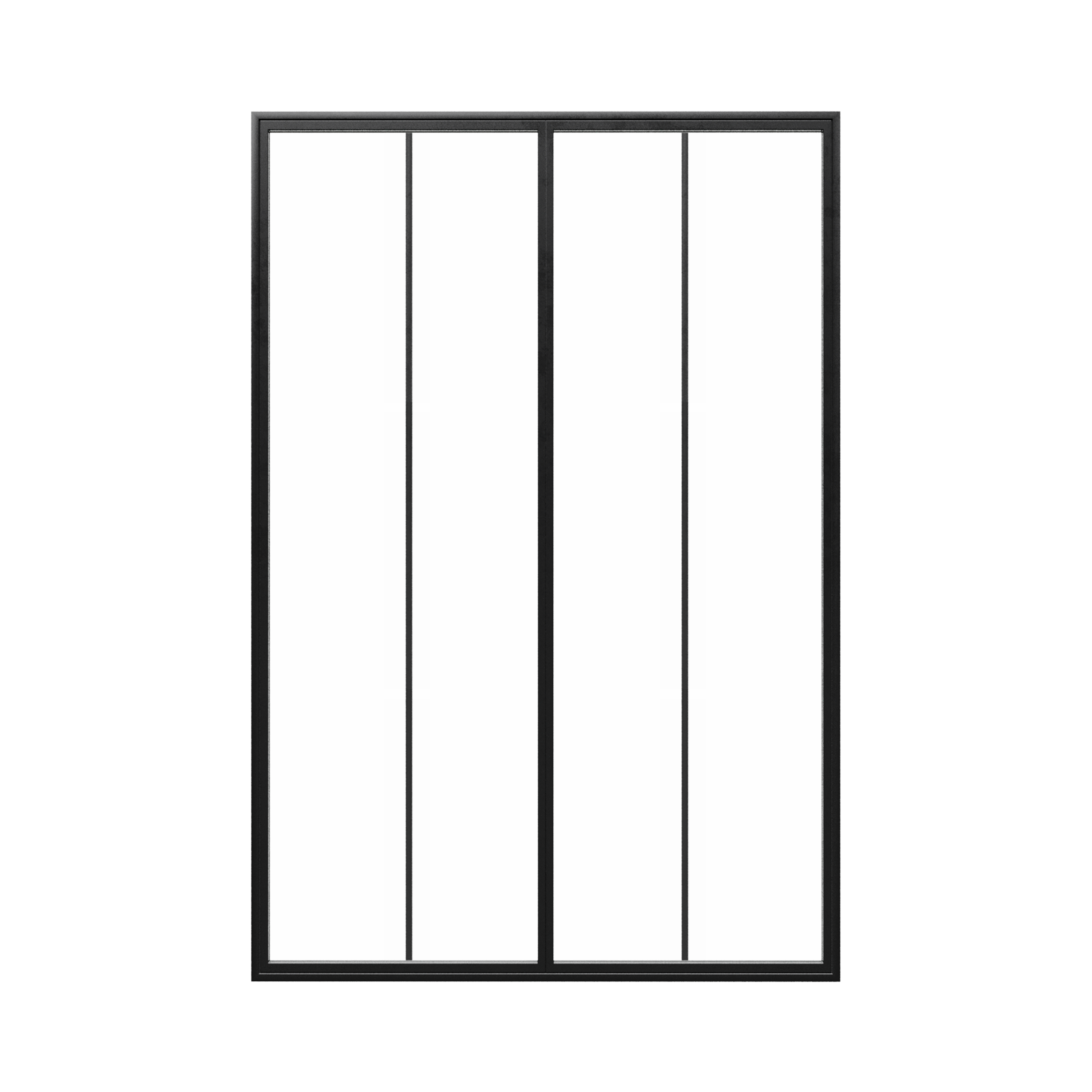 Double Casement Steel Metal Window