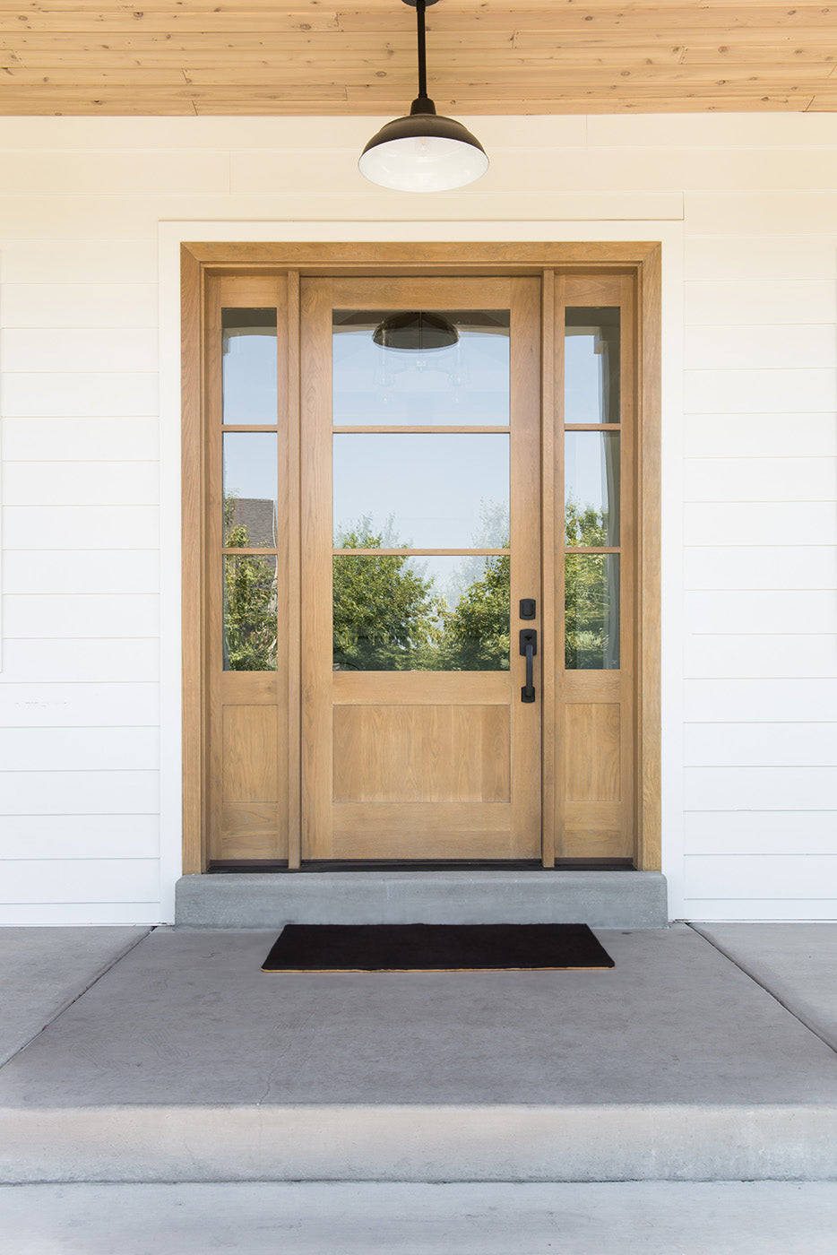 Custom Wood Entry Modern Door