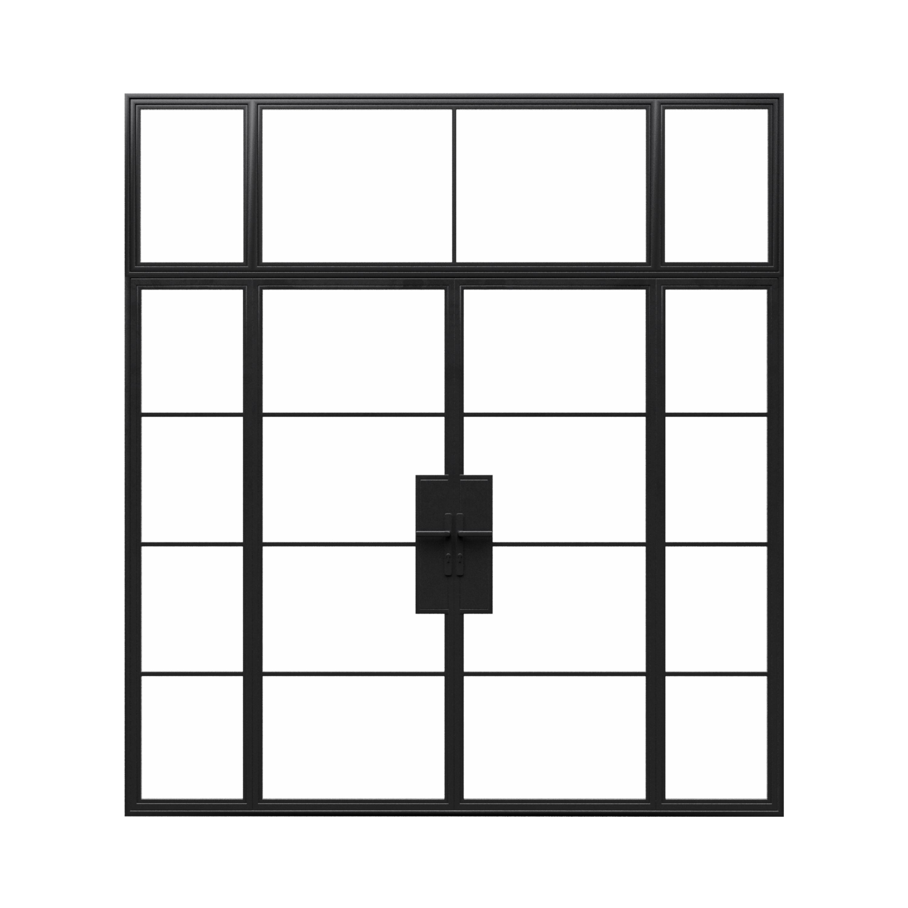 Steel French Doors w/ Transom & Sidelites