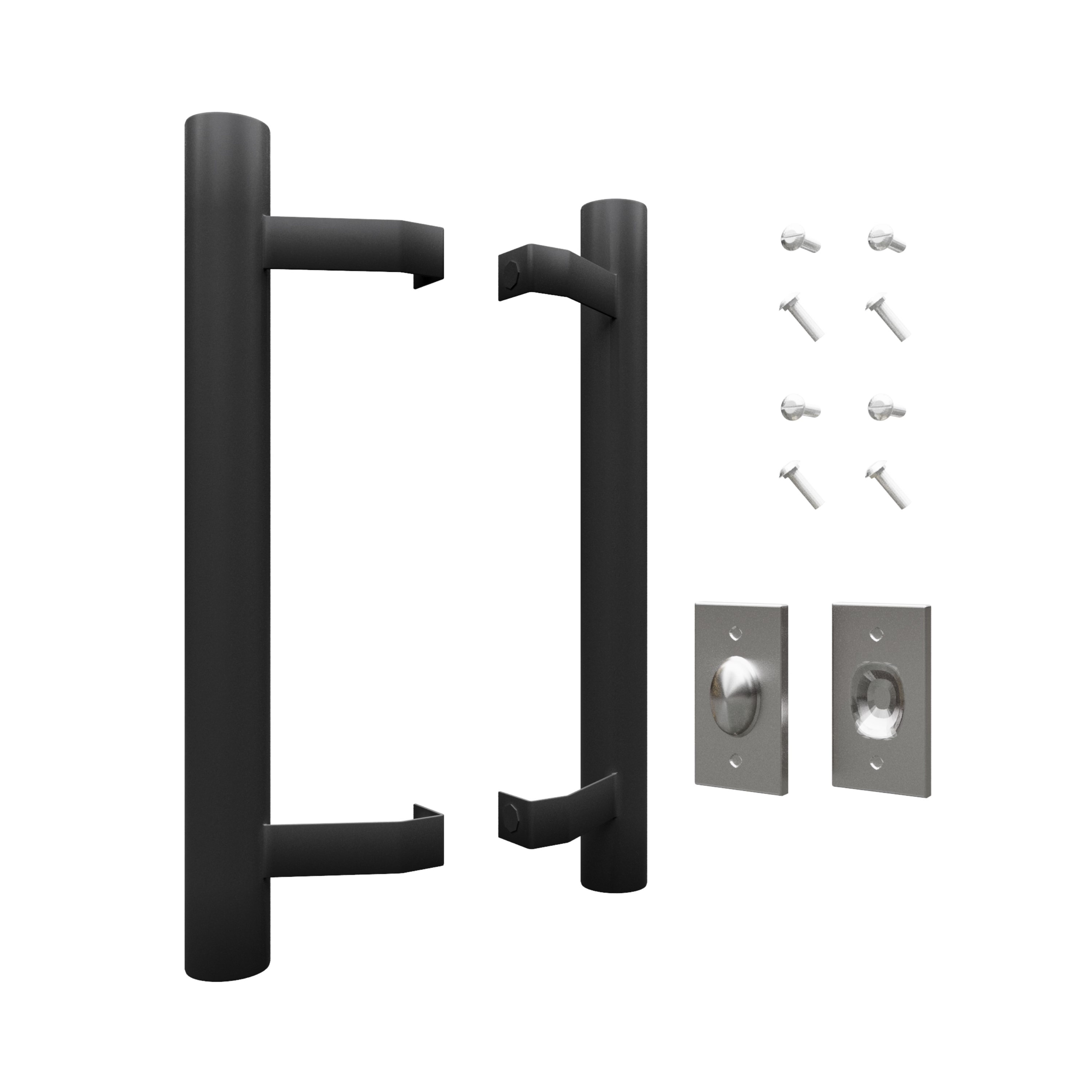 Single Door Handle in Black